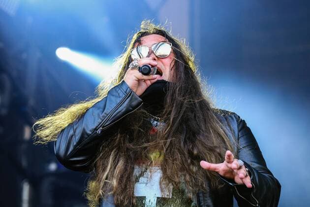 RIO DE JANEIRO, Brazil - 09 19 2015: ROCK IN RIO 2015 - NOTURNALL: Brazilian metalheads open the Sunset Stage during Rock in Rio 2015.  Andr?xHorta