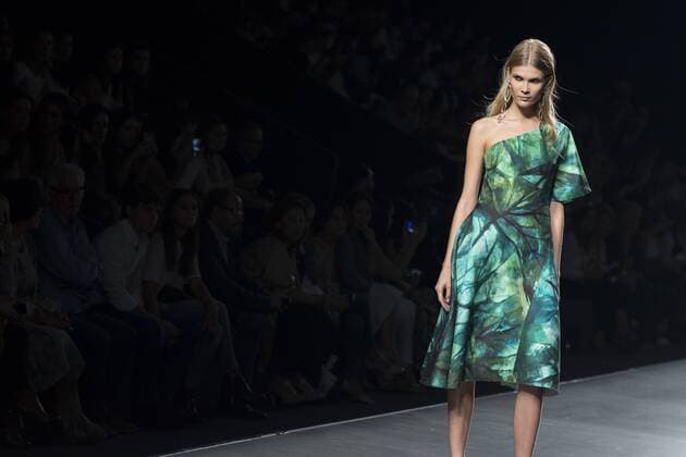Sept. 19, 2015 - Madrid, Madrid, Spain - A model showcases designs by Roberto Torretta on the runway at the Roberto Torretta show during Mercedes-Benz Fashion Week Madrid Spring Summer 2016 at Ifema on September 19, 2015 in Madrid, Spain. Madrid Spain  - ZUMAn230