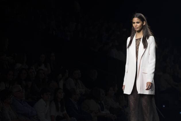 Sept. 19, 2015 - Madrid, Madrid, Spain - A model showcases designs by Roberto Torretta on the runway at the Roberto Torretta show during Mercedes-Benz Fashion Week Madrid Spring Summer 2016 at Ifema on September 19, 2015 in Madrid, Spain. Madrid Spain  - ZUMAn230