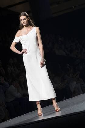 Sept. 19, 2015 - Madrid, Madrid, Spain - A model showcases designs by Roberto Torretta on the runway at the Roberto Torretta show during Mercedes-Benz Fashion Week Madrid Spring Summer 2016 at Ifema on September 19, 2015 in Madrid, Spain. Madrid Spain  - ZUMAn230