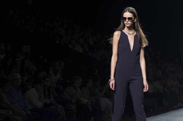 Sept. 19, 2015 - Madrid, Madrid, Spain - A model showcases designs by Roberto Torretta on the runway at the Roberto Torretta show during Mercedes-Benz Fashion Week Madrid Spring Summer 2016 at Ifema on September 19, 2015 in Madrid, Spain. Madrid Spain  - ZUMAn230
