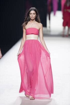 Sept. 19, 2015 - Madrid, Madrid, Spain - A model showcases designs by Juanjo Oliva on the runway at the Juanjo Oliva show during Mercedes-Benz Fashion Week Madrid Spring Summer 2016 at Ifema on September 19, 2015 in Madrid, Spain. Madrid Spain  - ZUMAn230