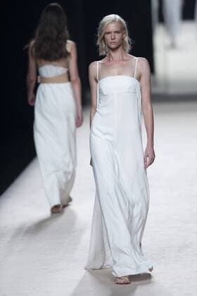 Sept. 19, 2015 - Madrid, Spain - A model showcases designs by Juanjo Oliva on the runway at the Juanjo Oliva show during Mercedes-Benz Fashion Week Madrid Spring Summer 2016 at Ifema on September 19, 2015 in Madrid, Spain. Madrid Spain  - ZUMAn230