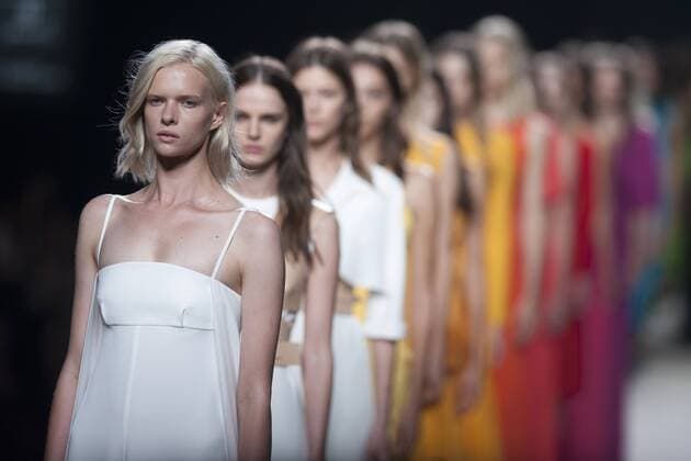 Sept. 19, 2015 - Madrid, Madrid, Spain - A model showcases designs by Juanjo Oliva on the runway at the Juanjo Oliva show during Mercedes-Benz Fashion Week Madrid Spring Summer 2016 at Ifema on September 19, 2015 in Madrid, Spain. Madrid Spain  - ZUMAn230