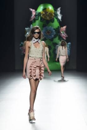 Sept. 19, 2015 - Madrid, Spain - A model showcases designs by Ana Locking on the runway at the Ana Locking show during Mercedes-Benz Fashion Week Madrid Spring Summer 2016 at Ifema on September 19, 2015 in Madrid, Spain. Madrid Spain  - ZUMAn230