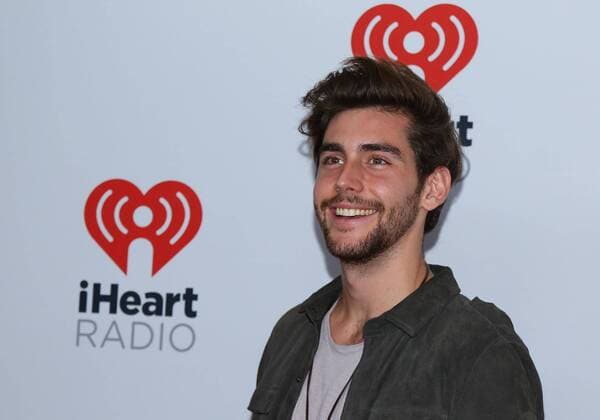 Alvaro Soler arrives in the press room for the iHeartRadio Music Festival at the MGM Festival Grounds in Las Vegas, Nevada on September 19, 2015.  LAV20150919073 JAMESxATOA