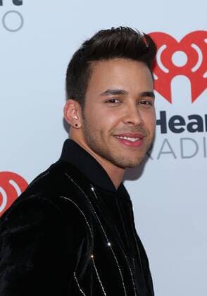 Prince Royce arrives for the iHeartRadio Music Festival at the MGM Festival Grounds in Las Vegas, Nevada on September 19, 2015.  LAV20150919084 JAMESxATOA