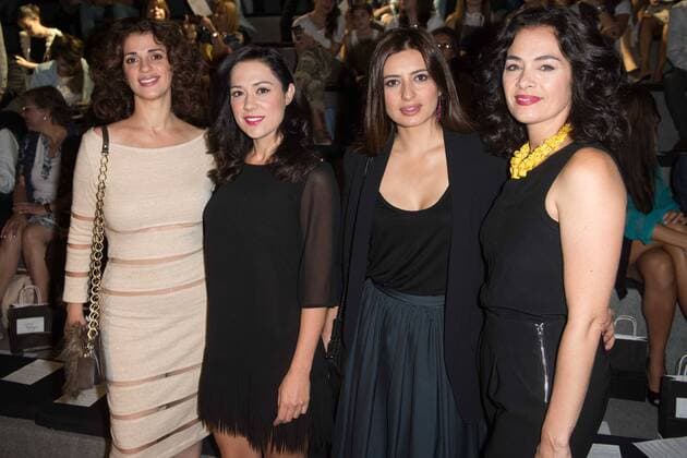 Ruth Gabriel, Eva Marciel, Aurora Carbonell y Rocio Munoz en el desfile de Leandro Cano y Esther Noriega de la Mercedes Benz Fashion Week 2015 en Madrid. 588 cordon press Ruth Gabriel, Eva Marciel, Aurora Carbonell and Rocio Munoz at the Leando Cano and Esther Noriega s fashion show of the Mercedes Benz Fashion Week 2015 in Madrid. 