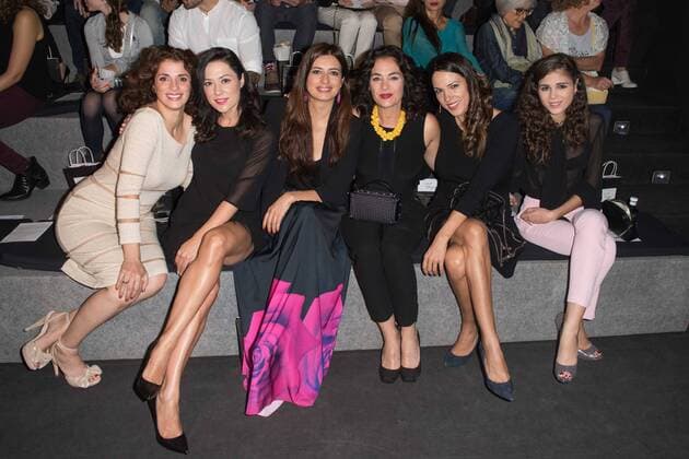 Ruth Gabriel, Eva Marciel, Aurora Carbonell, Rocio Munoz, Laia Alemany y Sandra Martin en el desfile de Leandro Cano y Esther Noriega de la Mercedes Benz Fashion Week 2015 en Madrid. 588 cordon press Ruth Gabriel, Eva Marciel, Aurora Carbonell, Rocio Munoz, Laia Alemany and Sandra Martin at the Leando Cano and Esther Noriega s fashion show of the Mercedes Benz Fashion Week 2015 in Madrid. 