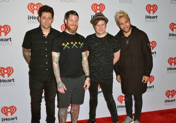 Las Vegas, Nevada, United States of America - Music group Fall Out Boy attend the 2015 iHeartRadio Music Festival on September 19, 2015 at MGM Grand Arena in Las Vegas, Nevada. Las Vegas United States of America - ZUMAt114