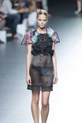 Sept. 20, 2015 - Madrid, Madrid, Spain - A model showcases designs by Ion Fiz on the runway at the Ion Fiz show during Mercedes-Benz Fashion Week Madrid Spring Summer 2016 at Ifema on September 20, 2015 in Madrid, Spain. Madrid Spain  - ZUMAn230