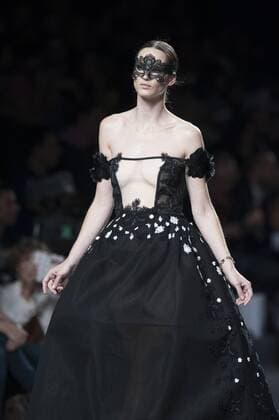 Sept. 20, 2015 - Madrid, Madrid, Spain - A model showcases designs by Ion Fiz on the runway at the Ion Fiz show during Mercedes-Benz Fashion Week Madrid Spring Summer 2016 at Ifema on September 20, 2015 in Madrid, Spain. Madrid Spain  - ZUMAn230
