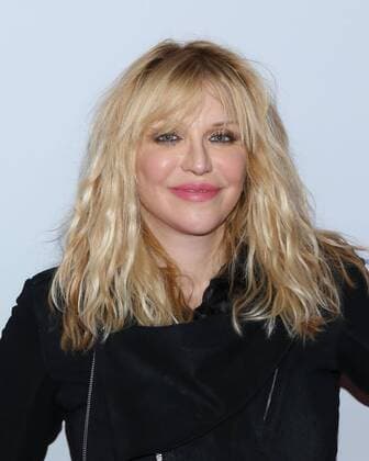 Courtney Love arrives in the press room for the iHeartRadio Music Festival at the MGM Grand Hotel in Las Vegas, Nevada on September 18, 2015.  LAV20150918103 JAMESxATOA