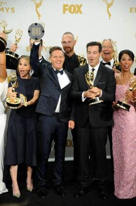 Mark Burnett & Carson Daly PRIMETIME EMMY AWARDS: PRESSROOM Los Angeles  Patrick Rideaux PicturePerfect