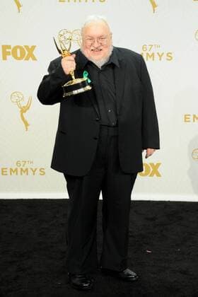 George R.R. Martin PRIMETIME EMMY AWARDS: PRESSROOM Los Angeles  Patrick Rideaux PicturePerfect