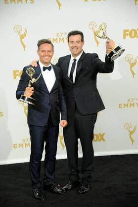 Mark Burnett & Carson Daly PRIMETIME EMMY AWARDS: PRESSROOM Los Angeles  Patrick Rideaux PicturePerfect