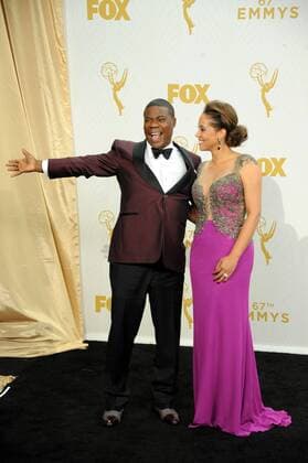 Tracy Morgan & wife Megan Wollover PRIMETIME EMMY AWARDS: PRESSROOM Los Angeles  Patrick Rideaux PicturePerfect