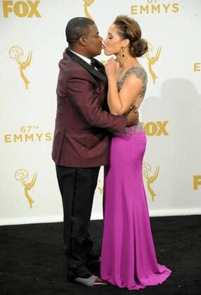 Tracy Morgan & wife Megan Wollover PRIMETIME EMMY AWARDS: PRESSROOM Los Angeles  Patrick Rideaux PicturePerfect