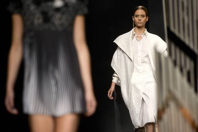 Model bei der Alvarno Fashion Show auf der Mercedes-Benz Fashion Week Madrid Spring Summer 2016. Madrid, 21.09.2015 Alvarno Model 