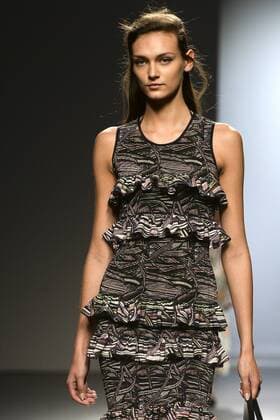 Model bei der Juan Vidal Fashion Show auf der Mercedes-Benz Fashion Week Madrid Spring Summer 2016. Madrid, 21.09.2015 Juan Vidal Model 