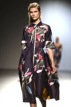 Model bei der Juan Vidal Fashion Show auf der Mercedes-Benz Fashion Week Madrid Spring Summer 2016. Madrid, 21.09.2015 Juan Vidal Model 