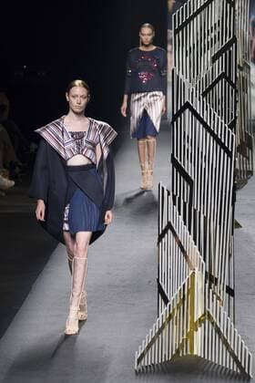 Sept. 21, 2015 - Madrid, Madrid, Spain - A model showcases designs by Alvarno on the runway at the Alvarno show during Mercedes-Benz Fashion Week Madrid Spring Summer 2016 at Ifema on September 21, 2015 in Madrid, Spain. Madrid Spain  - ZUMAn230