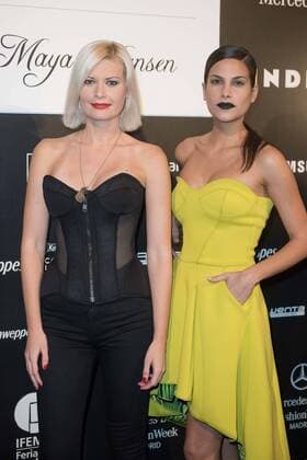 Maya Hansen y Carla Garcia despues del desfile de Maria Escote y Maya Hansen en la Mercedes Benz Fashion Week 2015 en Madrid. 588 cordon press Maya Hansen and Carla Garcia after the Maria Escote and Maya Hansen s fashion show at Mercedes Benz Fashion Week 2015 in Madrid. 