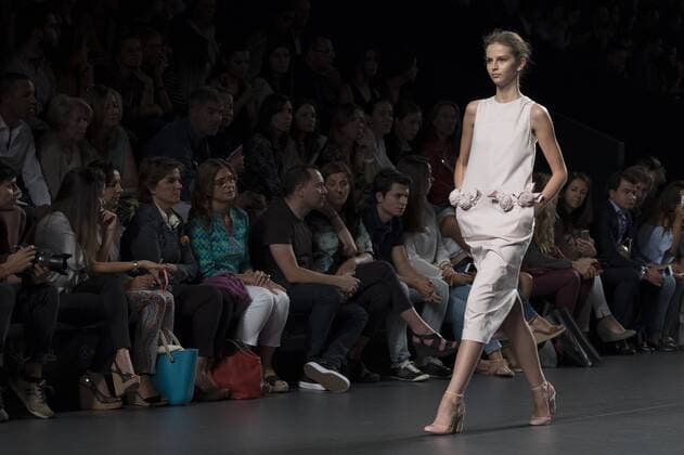Sept. 21, 2015 - Madrid, Madrid, Spain - A model showcases designs by The 2nd Skin Co on the runway at the 2nd Skin Co show during Mercedes-Benz Fashion Week Madrid Spring Summer 2015 16 at Ifema on September 21, 2015 in Madrid, Spain. Madrid Spain  - ZUMAn230