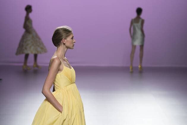Sept. 21, 2015 - Madrid, Madrid, Spain - A model showcases designs by The 2nd Skin Co on the runway at the 2nd Skin Co show during Mercedes-Benz Fashion Week Madrid Spring Summer 2015 16 at Ifema on September 21, 2015 in Madrid, Spain. Madrid Spain  - ZUMAn230
