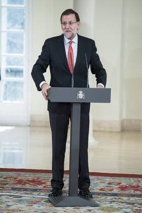 The reception of Prime Minister Mariano Rajoy to Spain national basketball team gold at EuroBasket 2015 at Moncloa Palace in Madrid, 21 September, 2015. Prime Minister Mariano Rajoy.  (21168028)