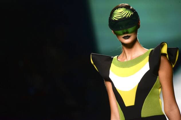 Model bei der Maya Hansen Fashion Show auf der Mercedes-Benz Fashion Week Madrid Spring Summer 2016. Madrid, 21.09.2015 Maya Hansen Model 