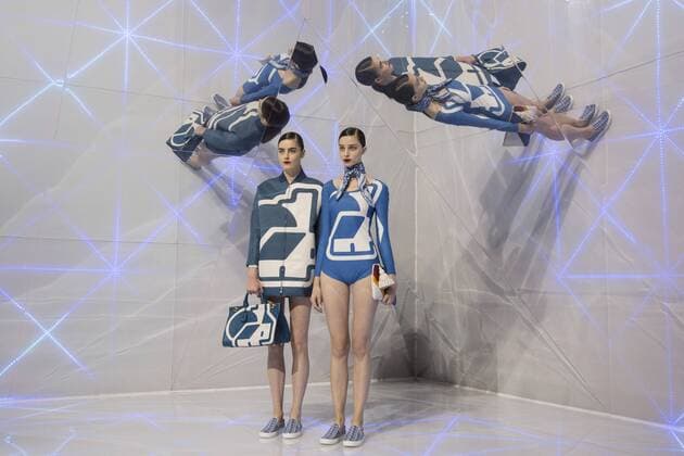 London, UK. 22 09 2015. London Fashion Week runway show of British accessories and handbag designer Anya Hindmarch at Lindley Hall. London Fashion Week, Anya Hindmarch, London, UK 