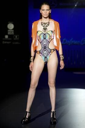 Model bei der Dolores Cortes Fashion Show auf der Mercedes-Benz Fashion Week Madrid Spring Summer 2016. Madrid, 21.09.2015 Dolores Cortes Model 