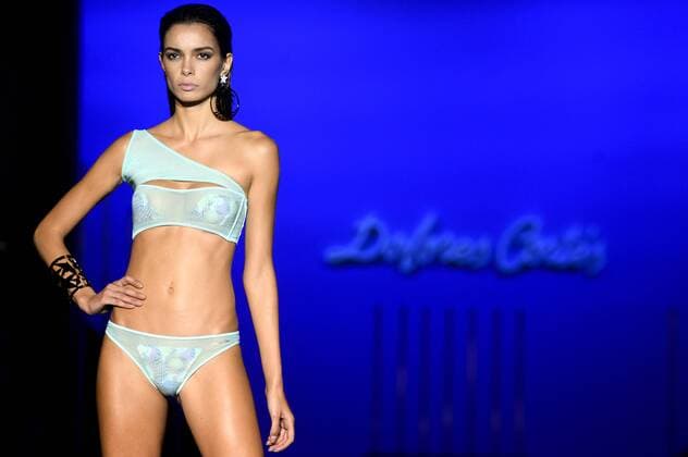 Model bei der Dolores Cortes Fashion Show auf der Mercedes-Benz Fashion Week Madrid Spring Summer 2016. Madrid, 21.09.2015 Dolores Cortes Model 