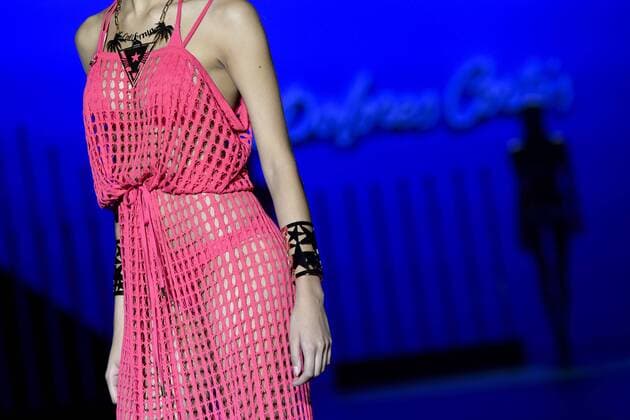 Model bei der Dolores Cortes Fashion Show auf der Mercedes-Benz Fashion Week Madrid Spring Summer 2016. Madrid, 21.09.2015 Dolores Cortes Model 