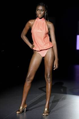 Model bei der Basmar by Montse Bassons Fashion Show auf der Mercedes-Benz Fashion Week Madrid Spring Summer 2016. Madrid, 21.09.2015 Basmar Model 