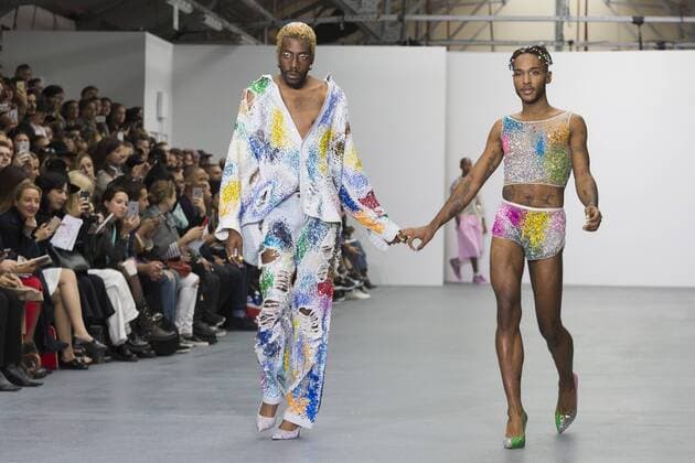 London, UK. 22 09 2015. London Fashion Week SS16 ready-to-wear runway show of designer Ashish at the BFC Show Space in Brewer Street. London Fashion Week, Ashish, London, UK 
