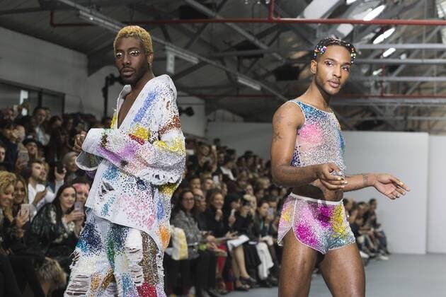 London, UK. 22 09 2015. London Fashion Week SS16 ready-to-wear runway show of designer Ashish at the BFC Show Space in Brewer Street. London Fashion Week, Ashish, London, UK 