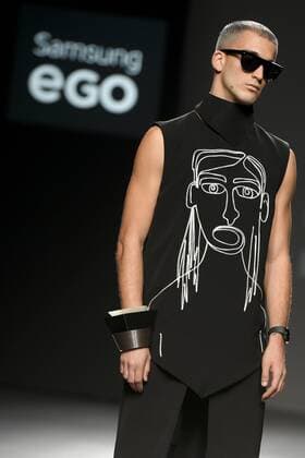 Model bei der 44 Fashion Show auf der Mercedes-Benz Fashion Week Madrid Spring Summer 2016. Madrid, 22.09.2015 44 Model 