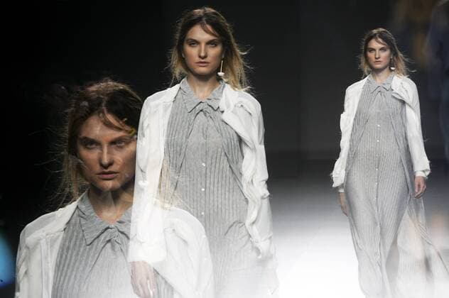 Model bei der Azabala Fashion Show auf der Mercedes-Benz Fashion Week Madrid Spring Summer 2016. Madrid, 22.09.2015 Azabala Model 