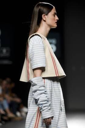 Model bei der Xabi Reyes Fashion Show auf der Mercedes-Benz Fashion Week Madrid Spring Summer 2016. Madrid, 22.09.2015 Xabi Reyes Model 