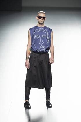 Sept. 22, 2015 - Madrid, Madrid, Spain - A model on the runway at the 44 Show during Mercedes-Benz Fashion Week Madrid Spring Summer 2015 16 at Ifema on September 22, 2015 in Madrid, Spain. Madrid Spain  - ZUMAn230