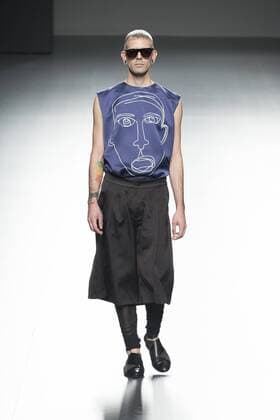 Sept. 22, 2015 - Madrid, Madrid, Spain - A model on the runway at the 44 Show during Mercedes-Benz Fashion Week Madrid Spring Summer 2015 16 at Ifema on September 22, 2015 in Madrid, Spain. Madrid Spain  - ZUMAn230