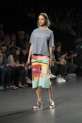 Sept. 22, 2015 - Madrid, Spain - A model showcases designs by Paloma Suarez on the runway at the Paloma Suarez show during Mercedes-Benz Fashion Week Madrid Spring Summer 2015 16 at Ifema on September 22, 2015 in Madrid, Spain. Madrid Spain  - ZUMAn230