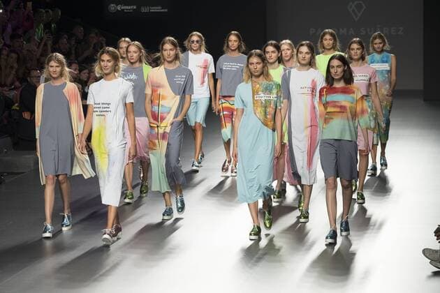 Sept. 22, 2015 - Madrid, Madrid, Spain - A model showcases designs by Paloma Suarez on the runway at the Paloma Suarez show during Mercedes-Benz Fashion Week Madrid Spring Summer 2015 16 at Ifema on September 22, 2015 in Madrid, Spain. Madrid Spain  - ZUMAn230