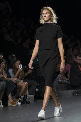 Sept. 22, 2015 - Madrid, Madrid, Spain - A model showcases designs by Azabala on the runway at the Azabala show during Mercedes-Benz Fashion Week Madrid Spring Summer 2015 16 at Ifema on September 22, 2015 in Madrid, Spain. Madrid Spain  - ZUMAn230