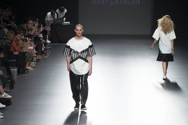 Sept. 22, 2015 - Madrid, Madrid, Spain - A model showcases designs by Davidcatalan on the runway at the Davidcatalan show during Mercedes-Benz Fashion Week Madrid Spring Summer 2015 16 at Ifema on September 22, 2015 in Madrid, Spain. Madrid Spain  - ZUMAn230