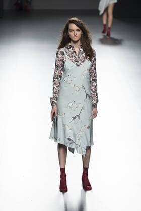 Sept. 22, 2015 - Madrid, Madrid, Spain - A model showcases designs by Elena Rial on the runway at the Elena Rial show during Mercedes-Benz Fashion Week Madrid Spring Summer 2015 16 at Ifema on September 22, 2015 in Madrid, Spain. Madrid Spain  - ZUMAn230