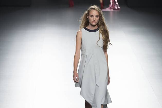 Sept. 22, 2015 - Madrid, Madrid, Spain - A model showcases designs by Elena Rial on the runway at the Elena Rial show during Mercedes-Benz Fashion Week Madrid Spring Summer 2015 16 at Ifema on September 22, 2015 in Madrid, Spain. Madrid Spain  - ZUMAn230
