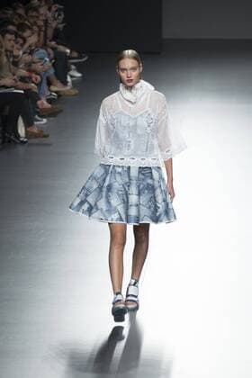 Sept. 22, 2015 - Madrid, Madrid, Spain - A model showcases designs by Xavi Reyes on the runway at the Xavi Reyes show during Mercedes-Benz Fashion Week Madrid Spring Summer 2015 16 at Ifema on September 22, 2015 in Madrid, Spain. Madrid Spain  - ZUMAn230